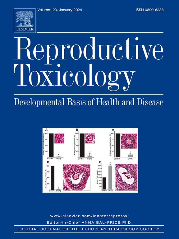Go to journal home page - Reproductive Toxicology
